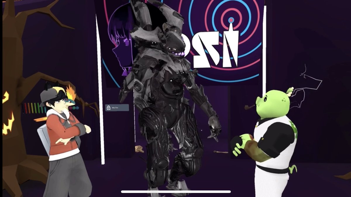 RedEternalYT's tweet photo. A fun weekend at #PJKTHorrorCon

Here’s a look at the Booth used by @HouseResVrc  as well as a picture taken from the Costume Contest event.

Thank you all for allowing us to participate and we hope to see you all next Fest

Happy Halloween 🎃

#DestinyVRChat #VRChatPhotography https://t.co/1P1bXj3THB