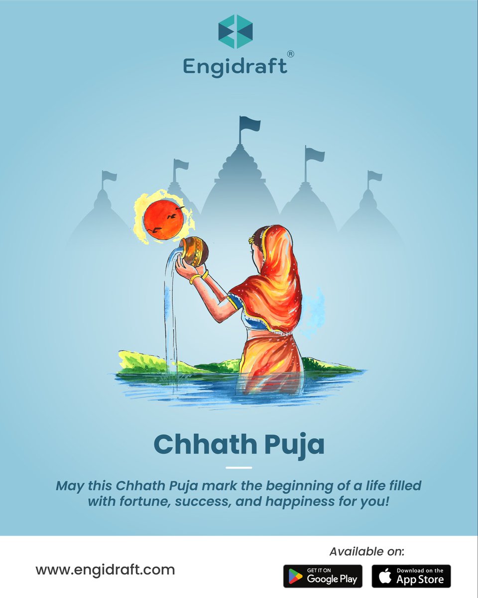 EngidraftApp's tweet photo. May the spirit of tradition and the blessings of Lord Surya guide your path.
Celebrate with devotion, aim high, and honor your cultural heritage! ✨
.
#Engidraft #EngineeringDesign #ChhathPuja #CADDesign https://t.co/k392Nh75l3