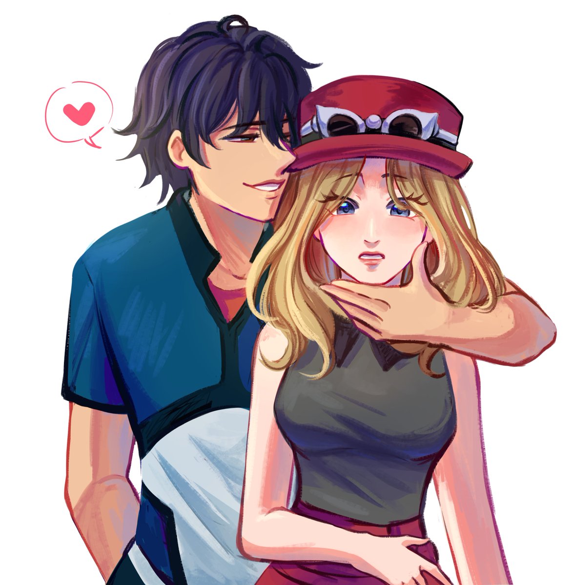 🧊: “Why so red, Serena? I’m just telling the truth.”
🎀: “Y-You didn’t have to whisper it like that!”

What could have the Knight said to his Princess?

Beautiful and Amazing comms from <a href="/shigatsu751/">Shigatsu10🇻🇪 (OPEN COMMISSIONS )</a> 
#VGenComm #Auralumeshipping