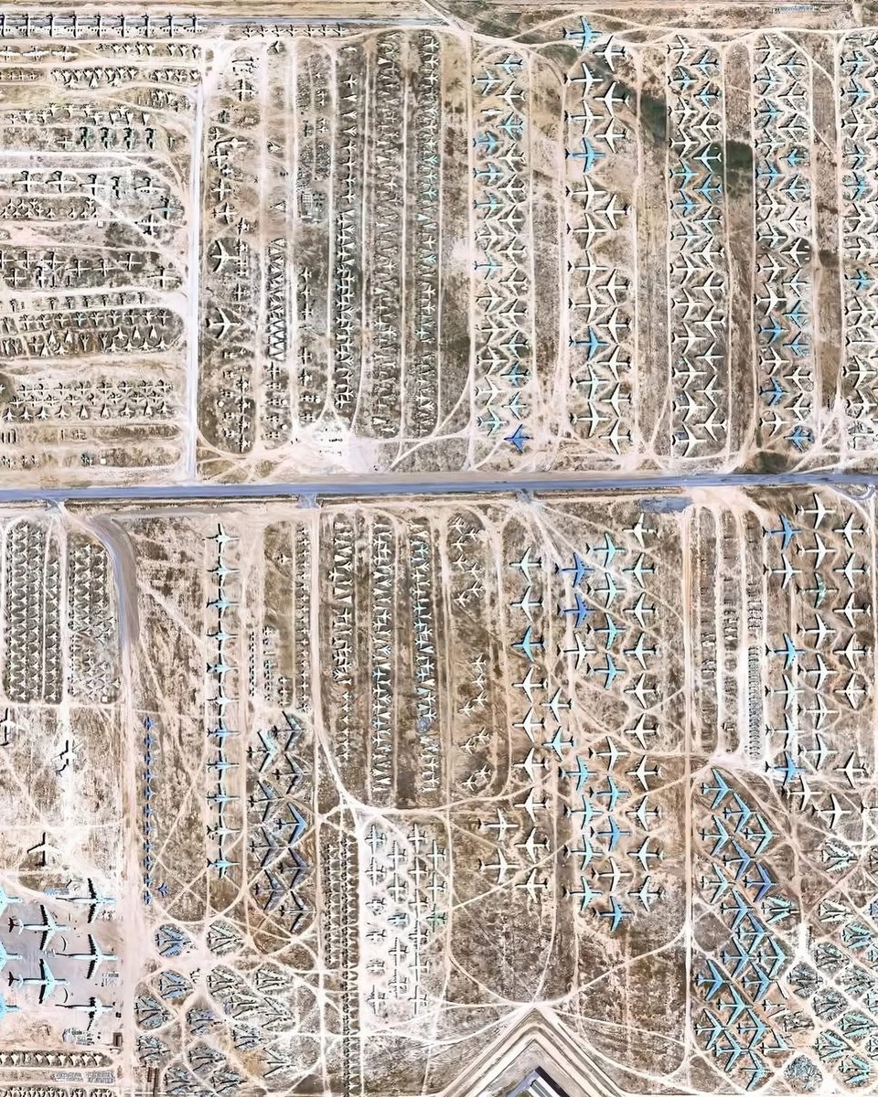 rmcentush's tweet image. there’s around 4k aircraft and another 6k engines at the boneyard. if we assume an average of 2.5 engines per plane at 20 MW, then we’re looking at around 320 GW of power capacity.

for context, as of writing this, the entire US grid is using 400 GW. wild