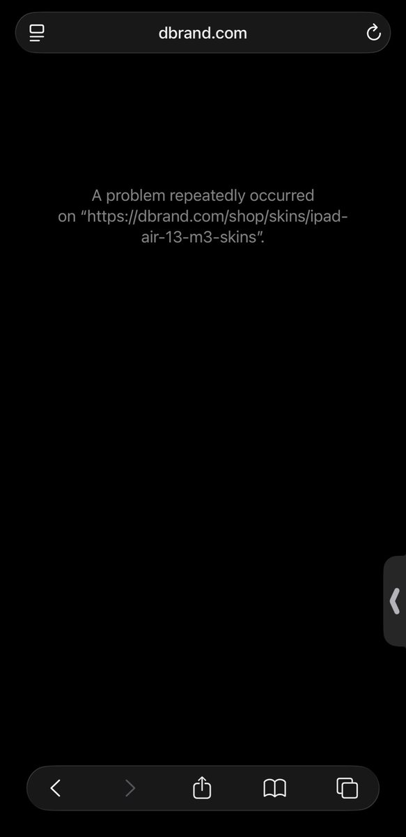 Main_Man_Miles's tweet photo. @dbrand trying to order a skin but your website keeps erroring out, are you not wanting to put me more in debt? https://t.co/jm86yn2YpM
