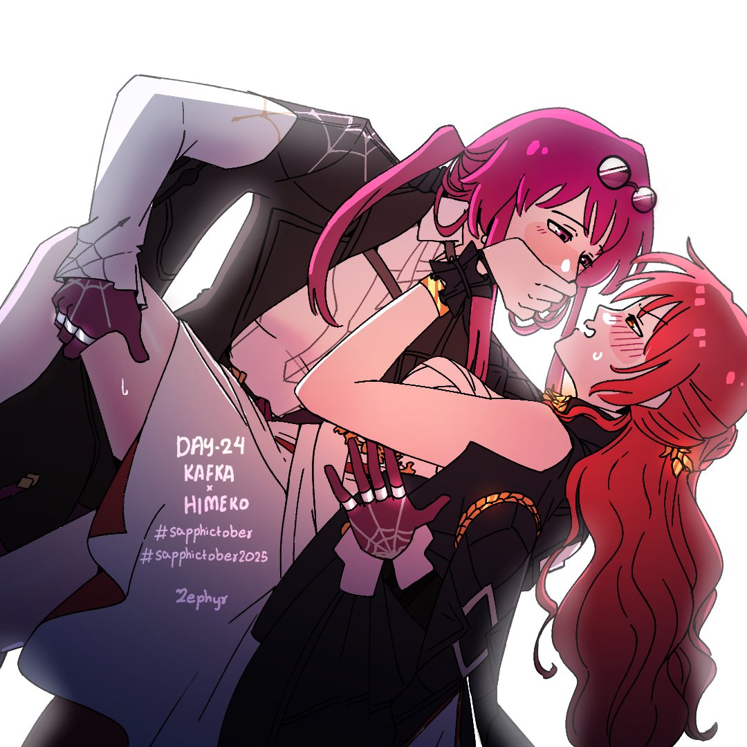ZephyrCorner's tweet image. Day 24 - Kafka x Himeko (Honkai Star Rail)
My fav two moms 🤭

An urgent project deadline came up and missed 3 days of the challenge 🥹
Gonna try and catch up again. Wish me luck ✨ 
~Zephyr
#sapphictober #honkaistarrail 
#sapphictober2025