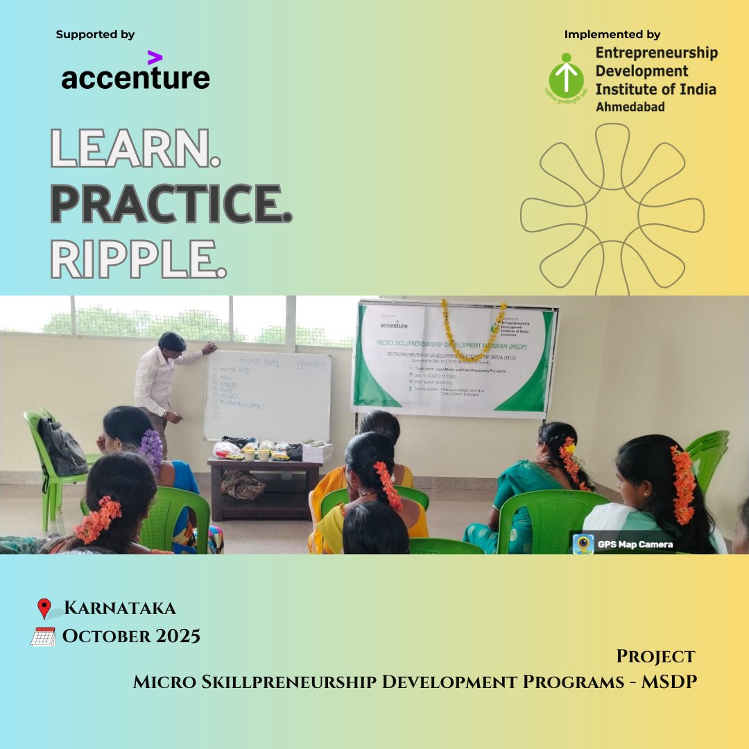 edii_sro's tweet photo. At EDII, every lesson learned and skill practiced creates ripples of change, empowering entrepreneurs and transforming communities
#EDII #EDIISRO #EDIIAhmedabad #EDIIDGO #Entrepreneurship #SkillDevelopment #WomenEmpowerment #YouthEmpowerment #WomenEntrepreneurs #MicroEnterprises https://t.co/pwKvdMRXck