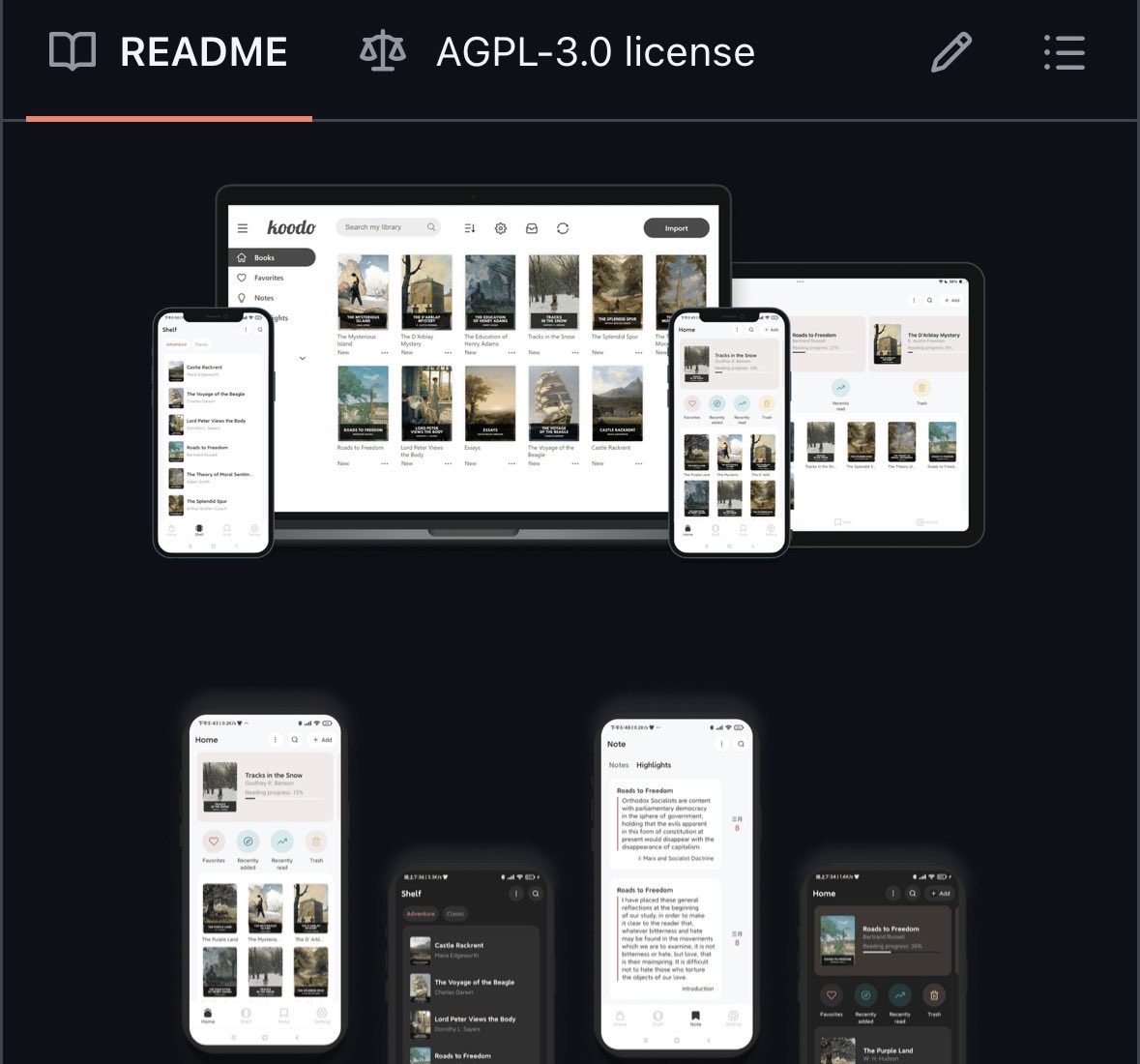 GithubProjects's tweet image. The open-source ebook manager that lives everywhere.