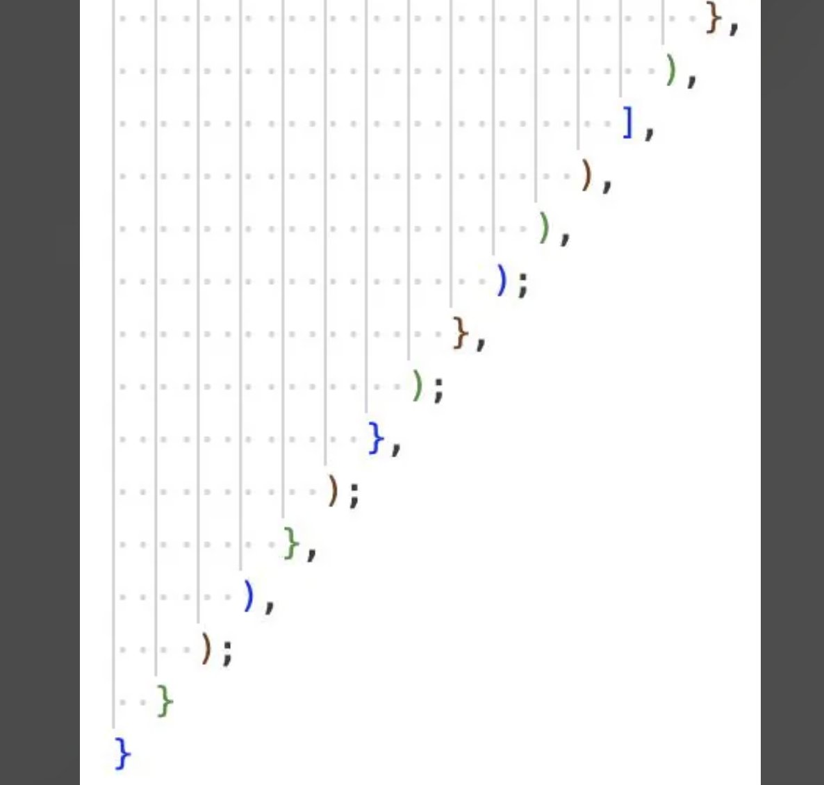 adxtyahq's tweet image. Code looking like it's doing yoga with all those brackets and parentheses stepping diagonally
feels like parsing on steroids