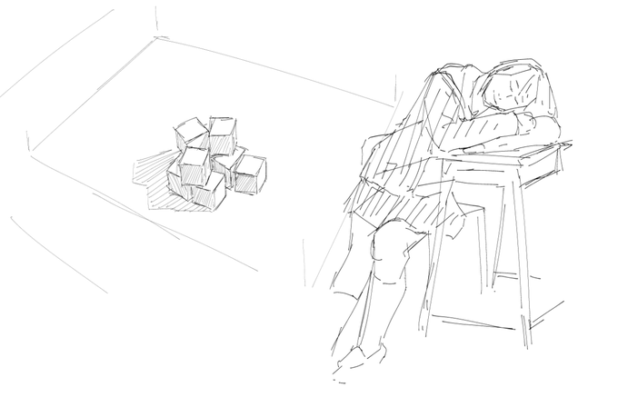 今日のクロッキ- 