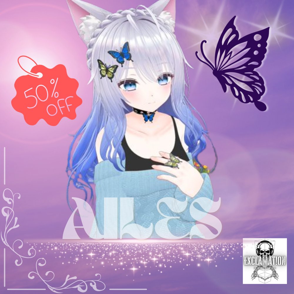 Exclamation3D's tweet image. 🎉おかげさまでフォロワー５０人！🎊
達成を記念して、人気商品の
Zip Lip、Spider、Aliesの３品のセット価格を
5日間半額セールとさせていただきます！

この機会に是非、ご利用下さい！

RT/フォローの応援もよろしくです٩( &apos;ω&apos; )و

exclamation-ray.booth.pm

#booth_pm #VRChat #EXCLAMATiON