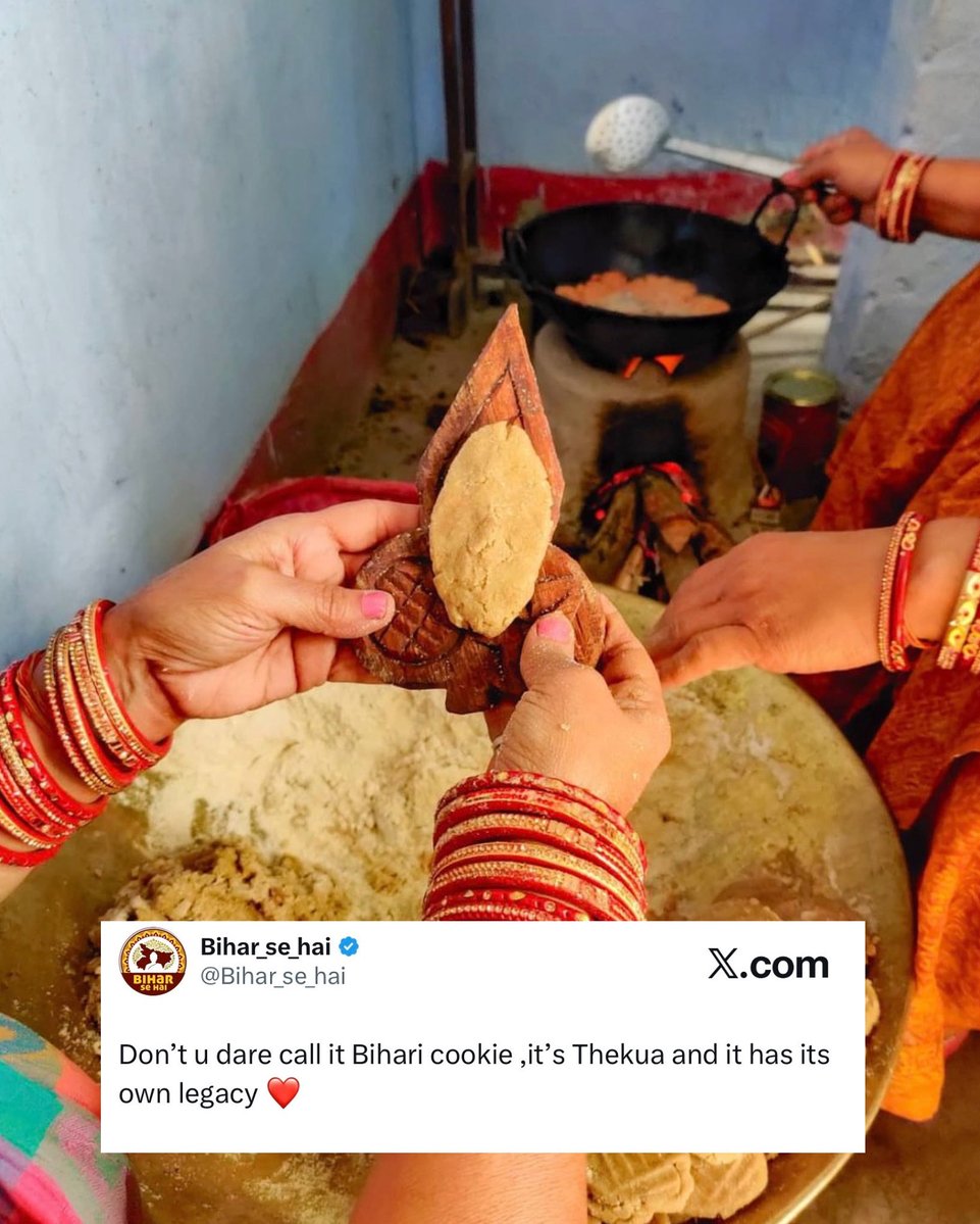 Don’t u dare call it Bihari cookie ,it’s Thekua and it has its own legacy ❤️