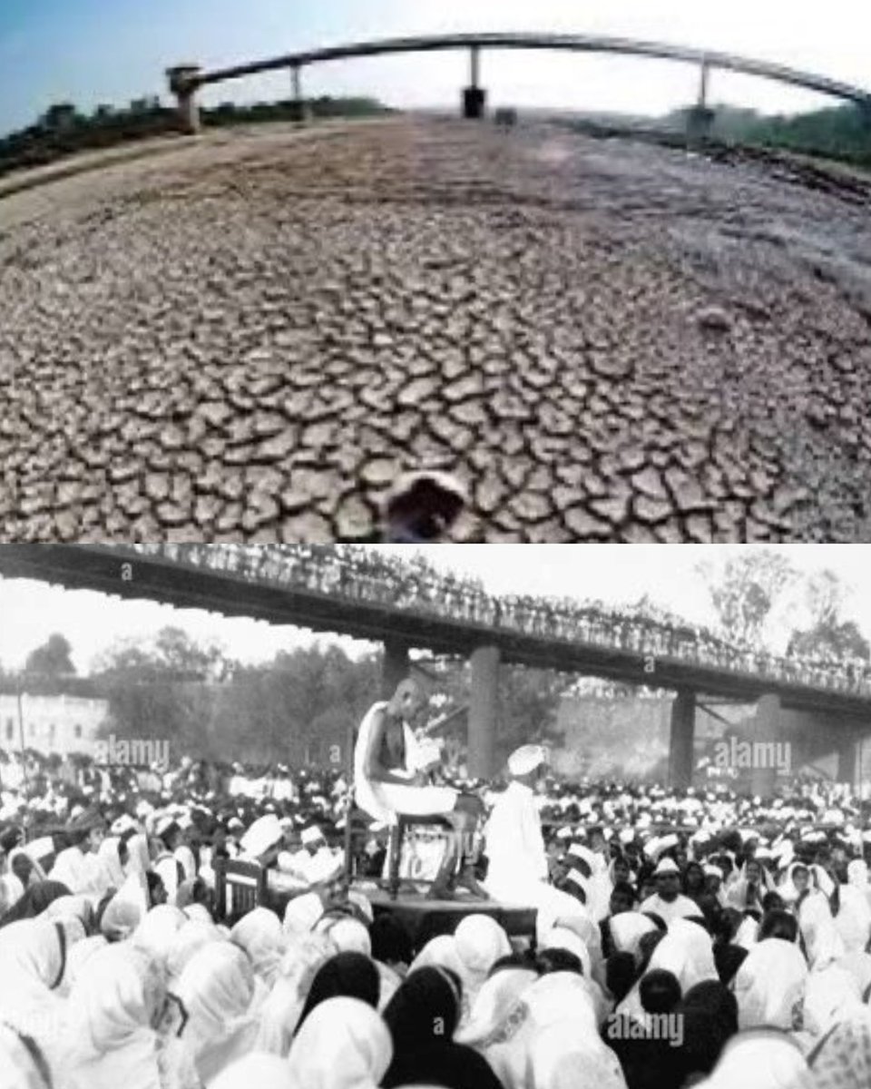IndexofGujarat's tweet image. Sabarmati river, Ahmedabad

Before
Independence                      Today