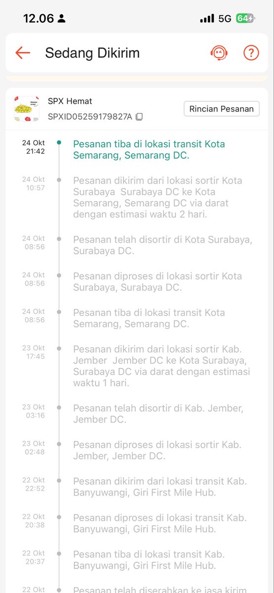oo_obet's tweet photo. @ShopeeID ini paket saya gk sampai2, malah bolak balik smrg-sby, ada info? https://t.co/KNbPApVW6Q