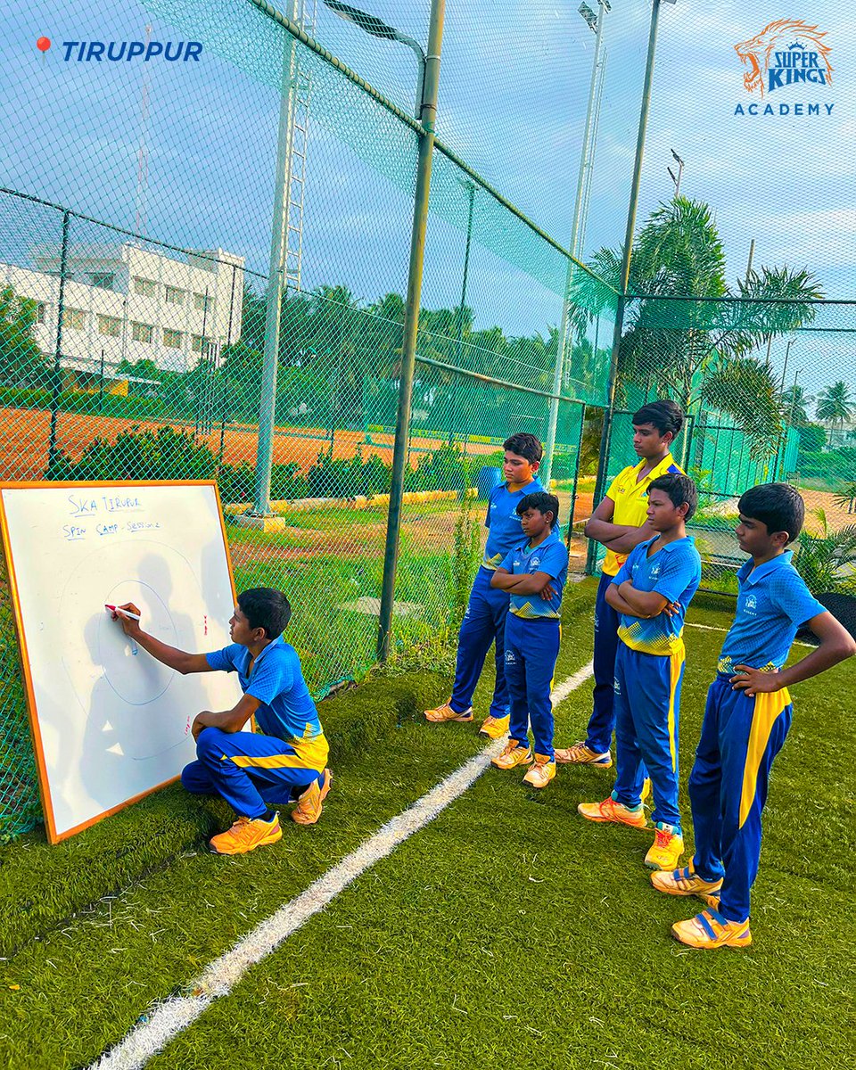A spin filled week at #SuperKingsAcademy Tiruppur! 🏏

Led by Coach Baburaj (Head Coach – SKA Tiruppur), the Special Spin Camp focused on refining bowling techniques, mastering variations and improving tactical awareness.

To join SKA Tiruppur at Yali Sports 📞 72008 86633