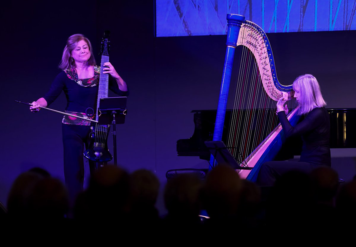 If you come to our launch at Johnston Street Jazz you will also get to hear Austral Baroque, Australia's only electric harp-electric viola da gamba duo! Photo by Keith Saunders. Tickets here - trybooking.com/events/landing…