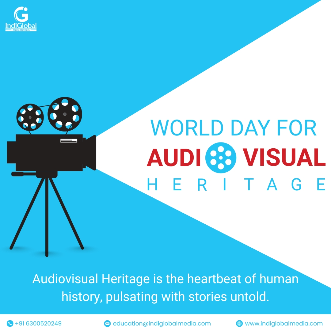 Celebrating the power of vision and voice!
This World Audiovisual Day, we honor stories that connect, inspire, and transform. 
#WorldAudiovisualDay #IndiGlobalMedia #PowerOfStorytellin #IndiGlobal