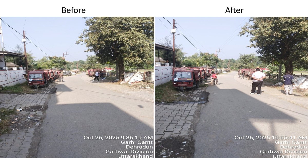 cb_dehradun's tweet photo. 26 October 2025, Cantonment Board Dehradun carried out cleanliness drive at Tapkeshwar Mandir, Dehradun Cantt. #specialcampaign5.0
@rajnathsingh
@SethSanjayMP
@SpokespersonMoD
@RakshaSampada
@pddecc https://t.co/DlWu2NvXcd