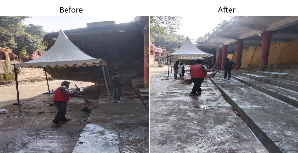 cb_dehradun's tweet photo. 26 October 2025, Cantonment Board Dehradun carried out cleanliness drive at Tapkeshwar Mandir, Dehradun Cantt. #specialcampaign5.0
@rajnathsingh
@SethSanjayMP
@SpokespersonMoD
@RakshaSampada
@pddecc https://t.co/DlWu2NvXcd