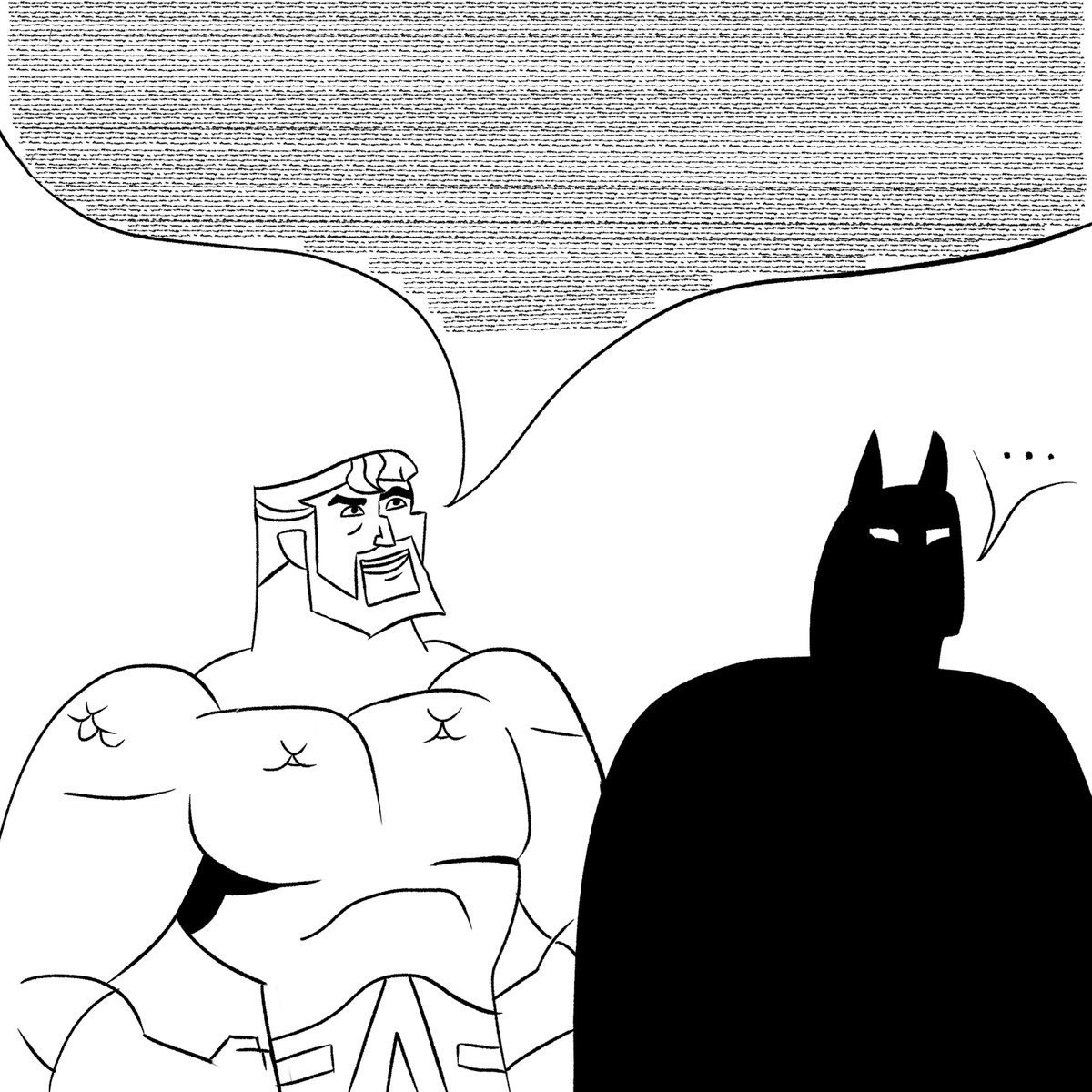 CrimsonJBK's tweet photo. Love this kinda duo. #Inktober #Inktober2025 #inktoberday24 #Batman #Aquaman #DC https://t.co/x92UFA8MLR