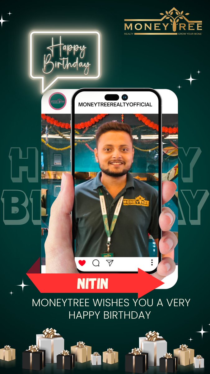 MoneytreeRSPL's tweet image. Birthdays are a reminder that growth happens every day  both personally and professionally. Happy Birthday ! Let’s keep growing together. 🌿 
#TeamMoneyTree #BirthdayVibes #GrowingTogether
