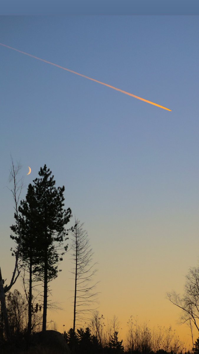 Sunset moonscapes in Superior National Forest