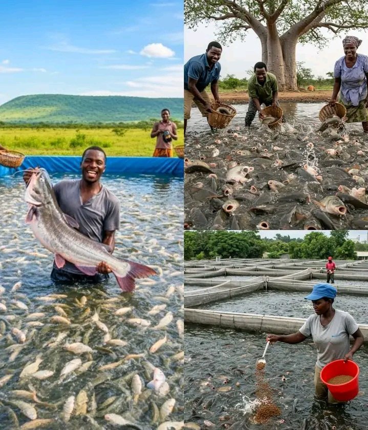AimePatrickIra1's tweet photo. No ocean? No river? NO PROBLEM! Fish farming has been revolutionized. From backyard ponds to tank systems, you can produce protein & profit without being near any natural water body. These smiles tell the story: opportunity doesn't require geography it requires action! #FishFarm https://t.co/GbLrKA9u0V