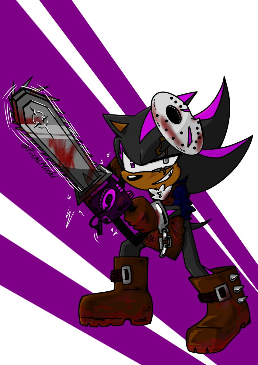 MelissaMuozPer2's tweet image. Dibujo #4 para Halloween. 

A Slayer le empezó a gustar las películas de asesinos, adivinen cuál es su favorita 😅🤭

#sonicart 
#Halloween 
#sonicfan