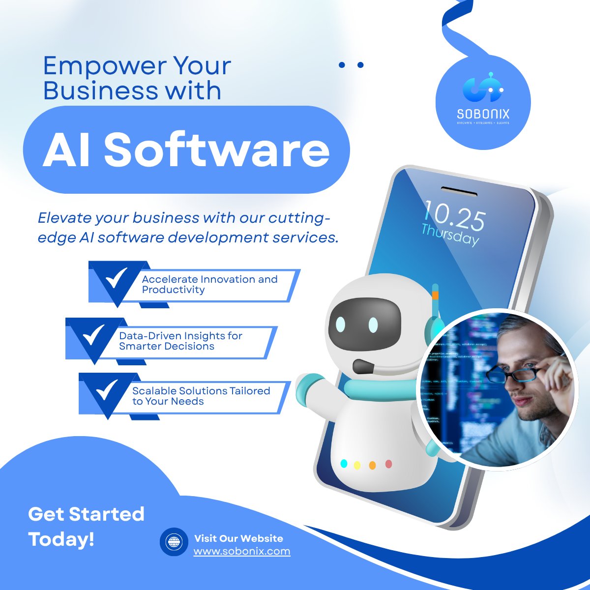 SobonixTech's tweet image. 🚀 Transform your business with AI-powered software solutions from Sobonix! We build intelligent, scalable, and future-ready applications that drive innovation &amp;amp; growth. 💡🤖 bit.ly/4mL54pq

#AISoftwareDevelopment #AI #TechInnovation #Sobonix #DigitalTransformation