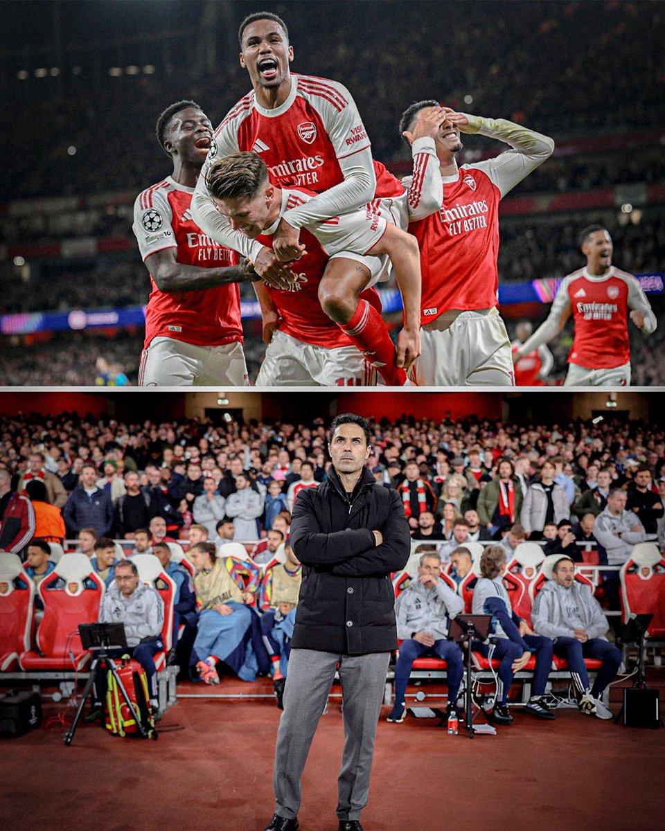 Arsenal selama bulan Oktober 2025:

✅ Arsenal 2-0 Olympiakos
✅ Arsenal 2-0 West Ham
✅ Fulham 0-1 Arsenal
✅ Arsenal 4-0 Atletico Madrid
✅ Arsenal 1-0 Crystal Palace

5 laga, 5 kemenangan, TANPA KEBOBOLAN satupun! 😱🔥