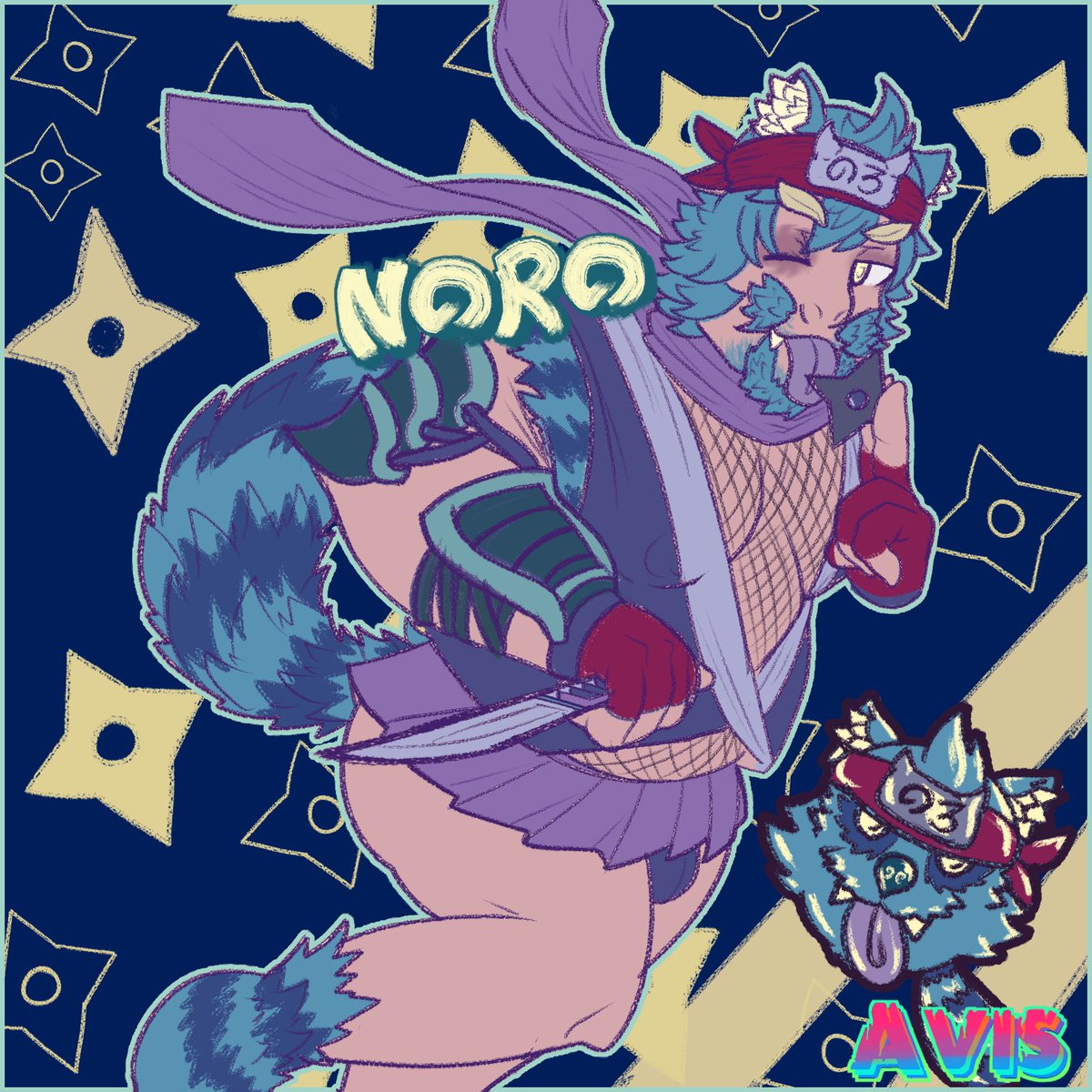 AvisBaraarts's tweet photo. Noronuki Fashions a cute Kunoichi Fit🍃🦝🥷 https://t.co/HB02Utvv8h
