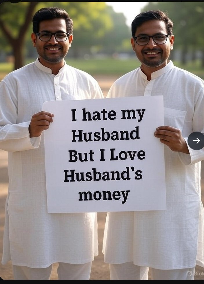 victory90148416's tweet image. I hate my husband but I love his money and his property. Kids? They can grow up fatherless.
Welcome to modern empowerment — where money matters more than motherhood. 💰💔
#FeminismGoneWrong #FathersMatter