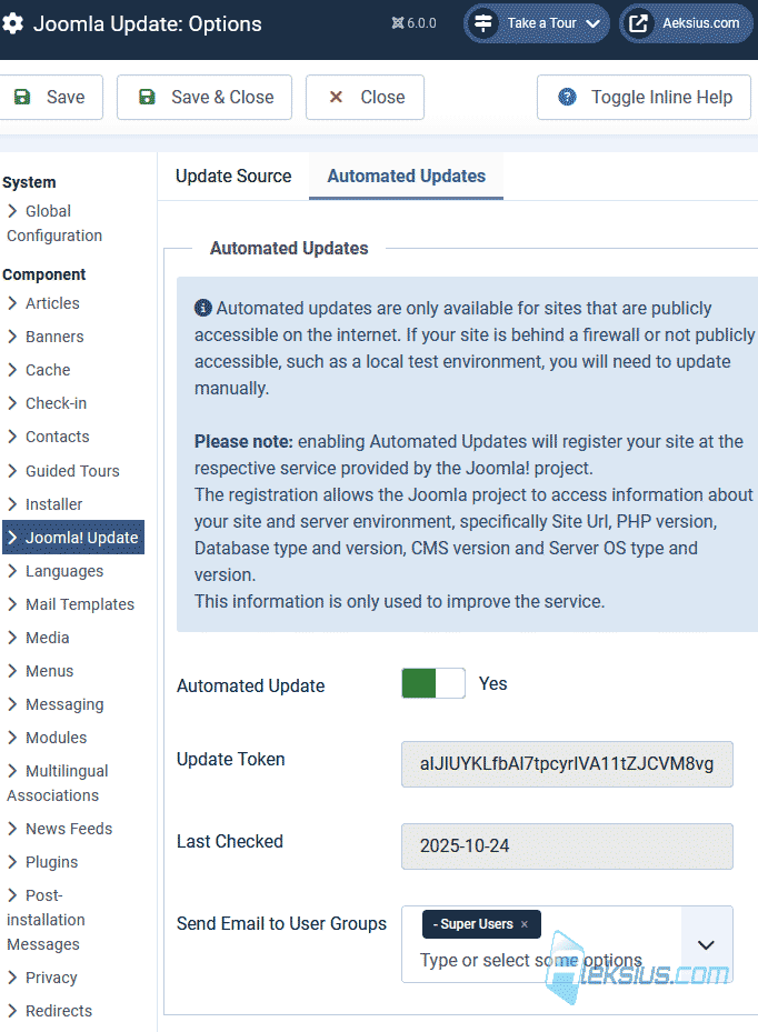 New Joomla 6.0 features: automated update, built-in Cassiopeia extended template, version updates, new field types and over 276 different changes aleksius.com/en/joomla-cms/…

#Joomla