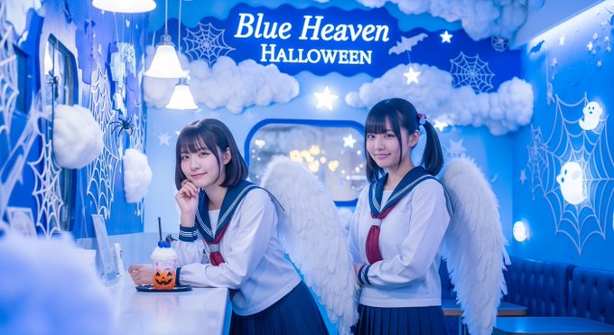 天国のカフェ cafe in blue heavenのイメージ