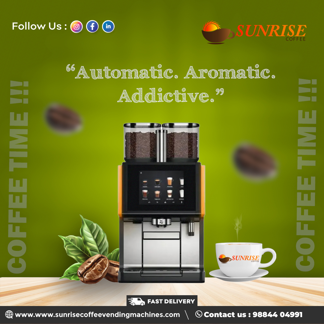 SunriseLLP's tweet image. Start your day right with Sunrise Coffee Vending Machine LLP — fresh brews at the touch of a button!
Perfect for offices, cafés, hospitals &amp;amp; more spaces.

📞 9884404991
🌐 sunrisecoffeevendingmachines.in

#CoffeeLovers #VendingSolutions #SunriseCoffee