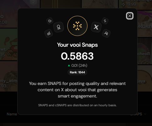 Hari_theCat's tweet photo. [스냅 드디어 뚫었다]

1주일 넘게 막혀 있던 @vooi_io  SNAPS
드디어 뚫리고 어제 저녁부터 지금까지
0.07 올라갔습니다!!

결국 진심이 통했던 걸까요?
저의 Vooi에 대한 진심이 
SNAPS 시계를 다시 돌리는데 성공했고 
그동안 많은 시도와 연구를 거듭 한 것이
헛되지 않았음을 느껴 매우 기쁘네요 !!

Vooi에 대해서도, 팀과 참여자 
모두 한마음으로 진심입니다.
소통과 피드백, 개선 속도까지
요즘 크립토 프로젝트 중 
이정도로 빠른 팀 없습니다.

그리고 아직 혈이 뚫리지 않았거나
저와 같은 고충을 겪으셨던, 혹은
겪고 계시는 모두가 잘 해결되길
진심으로 바라겠습니다..

한편 에포크 15가 시작되었고
14를 역대급 볼륨으로 마무리했습니다.

이제부터는 채단가가 더 높아지고
에어드랍 스케일도 커질 가능성이 높습니다.
PerpDEX aggregator의 진정한 가치인
멀티체인과 편의성의 진가가 드러날 시기입니다.

기술과 볼륨, 커뮤니티 모두
긍정 신호로 가득한 지금
무리하지 않더라도
절대 관심은 끊지 마세요!

Vooi와 함께하는 여러분 모두
원하는 목표 이루시기를
진심으로 기원합니다.

gVooi, All fams 🙌