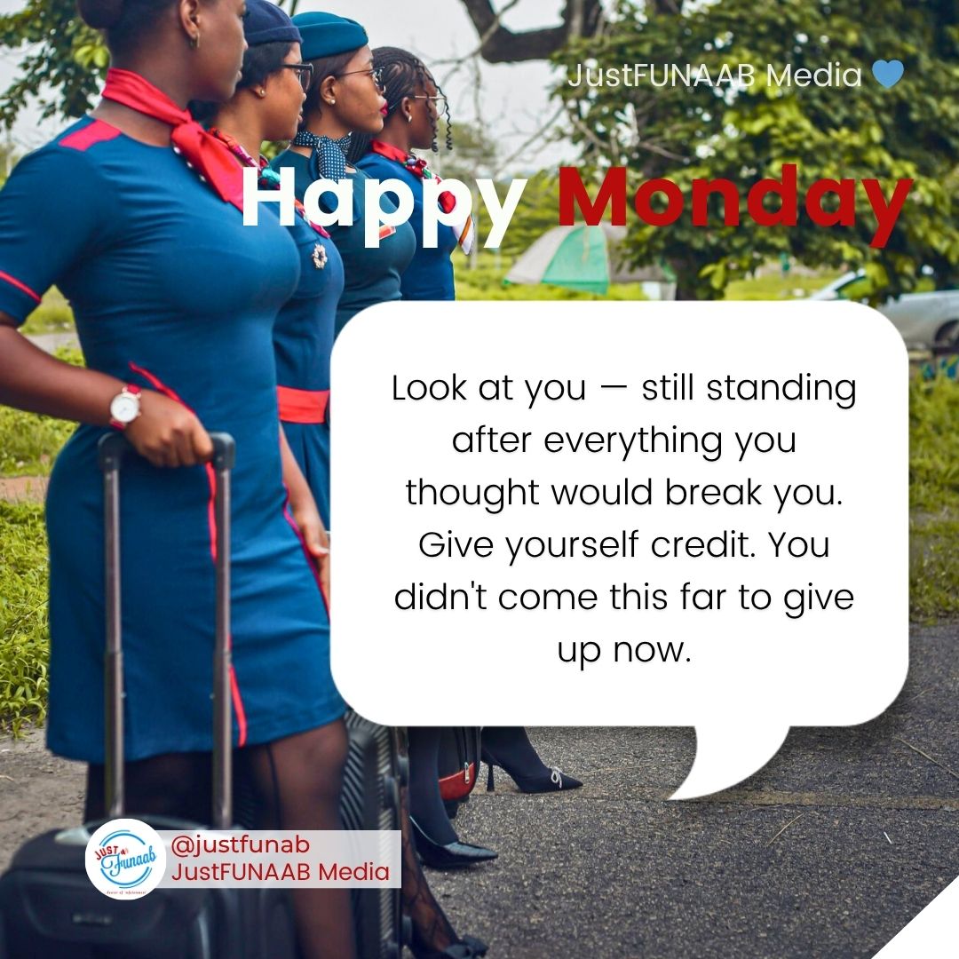 JustFunaab's tweet photo. This is your sign to pause, breathe, and appreciate how far you’ve come.
Say “I’m still standing” in the comments if you’re not giving up. 💬
@justfunaab
#funaab #funaabite #funaabstudents #funaabites #justfunaab https://t.co/Ifyspq76Ny