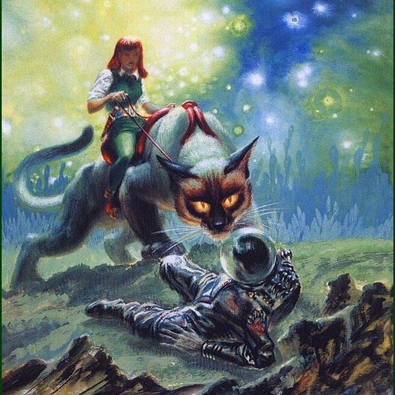 Peto23Rock's tweet image. Frank Kelly Freas 
#fantasyart #Catseye #feline #otherworlds #Dimensions