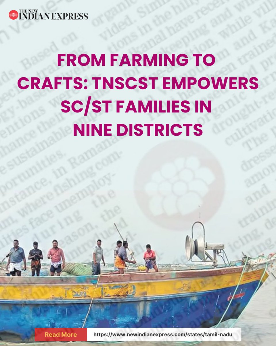 To uplift the SC/ST communities in underdeveloped districts, the #TamilNadu State Council for Science and Technology (#TNSCST) has undertaken a project to map livelihood gaps and introduce science and technology-based interventions across districts such as #Theni,