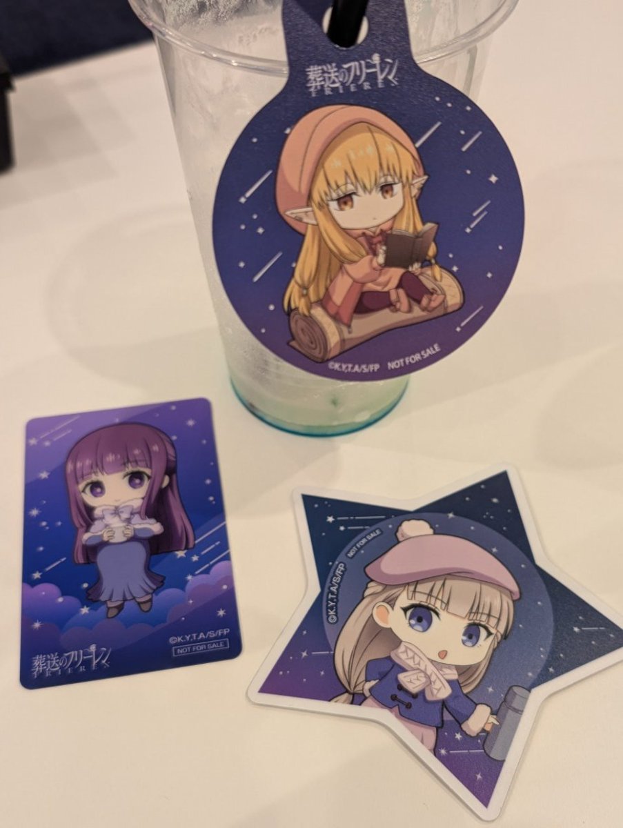 WieldsTL's tweet image. かわいい魔法使い3人！x2
#ORBcafe #フリーレン #フリーレンコラボカフェ