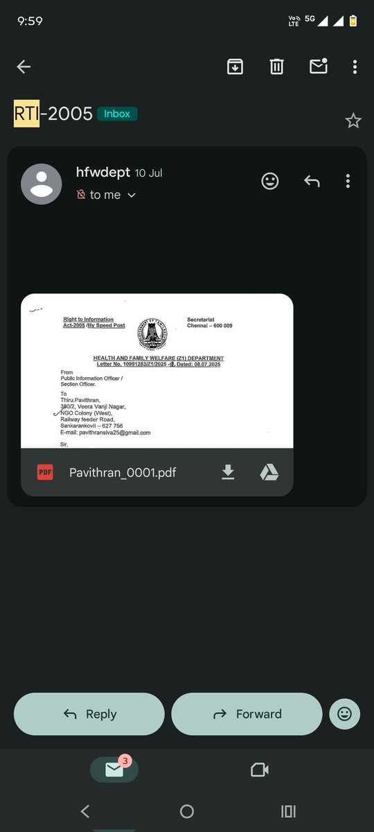 AriseAware56347's tweet photo. Every step counts toward transparency 🌐
Out of 30 RTI applications requesting digital replies, 5 departments responded through email -a small but powerful move toward e-governance
#RTI #Transparency #DigitalIndia #RightToInformation #CitizenPower #Egovernance #RTIForChange #3As https://t.co/Rt5dX4FURF