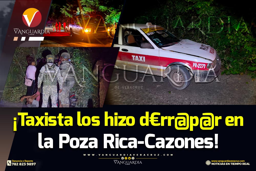 😱⚠️ D€rr@p@ pareja motorizada luego de que un taxista de #PozaRica presuntamente le invadiera carril, en la entrada de la comunidad Rancho Nuevo San José de #Papantla #Veracruz  🏍️🤕
🔴 #VanguardiaNoticias
Más información y video 👇📹
wp.me/pd7s0Q-2APs