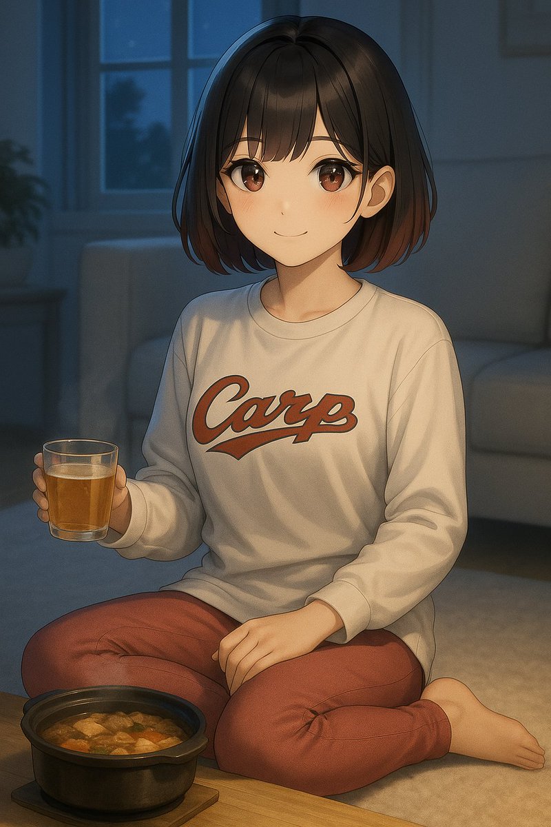 katsupy0620's tweet image. 湯気の向こうに、今日一日の疲れがゆっくりほどけていく。
熱々の鍋と、冷えた一杯。
それだけで「今日も頑張ってよかったな」って思える瞬間🍲
静かな夜、心まであたたまる時間。
#鍋で晩酌 #おうち時間 #癒しの夜 #ひとり晩酌 #AIイラスト
