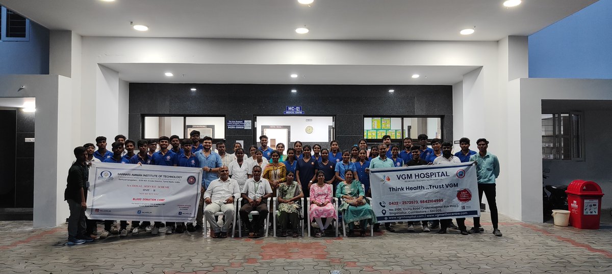 nss_unit2_bit's tweet photo. The NSS Unit II of Bannari Amman Institute of Technology (BIT), in collaboration with VGM Hospitals, Brahma Kumaris, and the Social Service Wing, organized a Blood Donation Camp on 23rd August 2025 with the noble mission of saving lives.
#BloodDonationCamp #BIT #NSS 1/4 https://t.co/8lixQDehC0