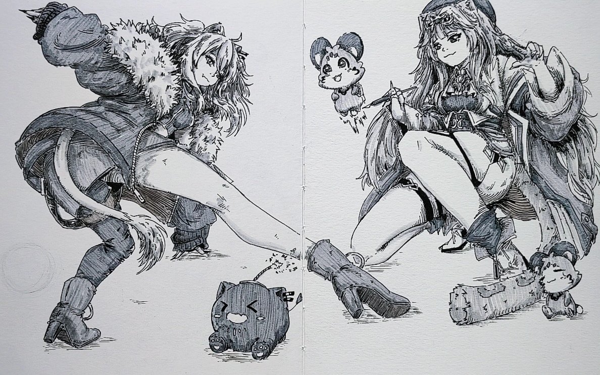 Toko_konnn's tweet image. 大きな猫は大きなトラブルを意味します~~🦁😺
.
.
#RaorArt #SSRB #ししらーと