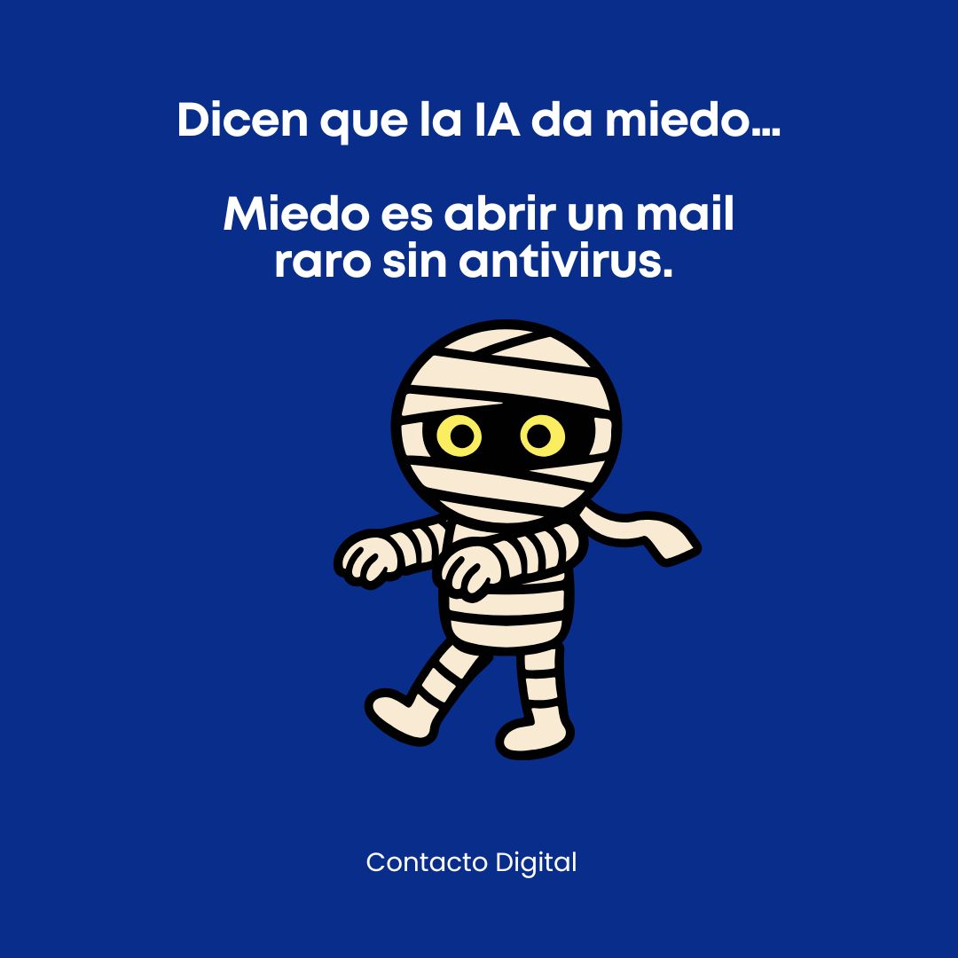 contacto30_'s tweet image. 😱 ¿Miedo?

Miedo es no tener antivirus.

#Ciberseguridad #TechHumor #IA