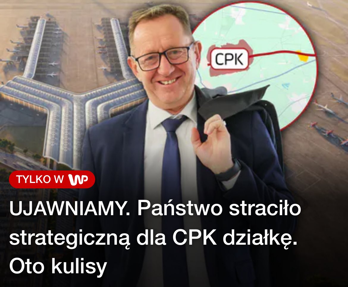 Politycy PiS tuż przed oddaniem władzy dali zgodę na sprzedanie 160 hektarów państwowej ziemi, kluczowej dla budowy Centralnego Portu Komunikacyjnego. Władze CPK do ostatniej chwili próbowały powstrzymać transakcję. Sprzedano ją za 22,8 mln złotych. Niebawem może być warta nawet