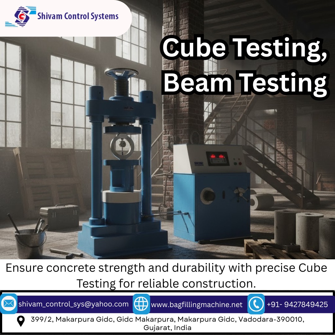 Shivam_control's tweet image. 🏗️ Ensure concrete strength &amp;amp; reliability with precise Cube &amp;amp; Beam Testing by Shivam Control Systems.
📍 Vadodara, Gujarat
🌐 bagfillingmachine.net
📧 shivam_control_sys@yahoo.com
📞 +91-9427849425
#ConcreteTesting #CubeTesting #BeamTesting #ConstructionQuality #Engineering