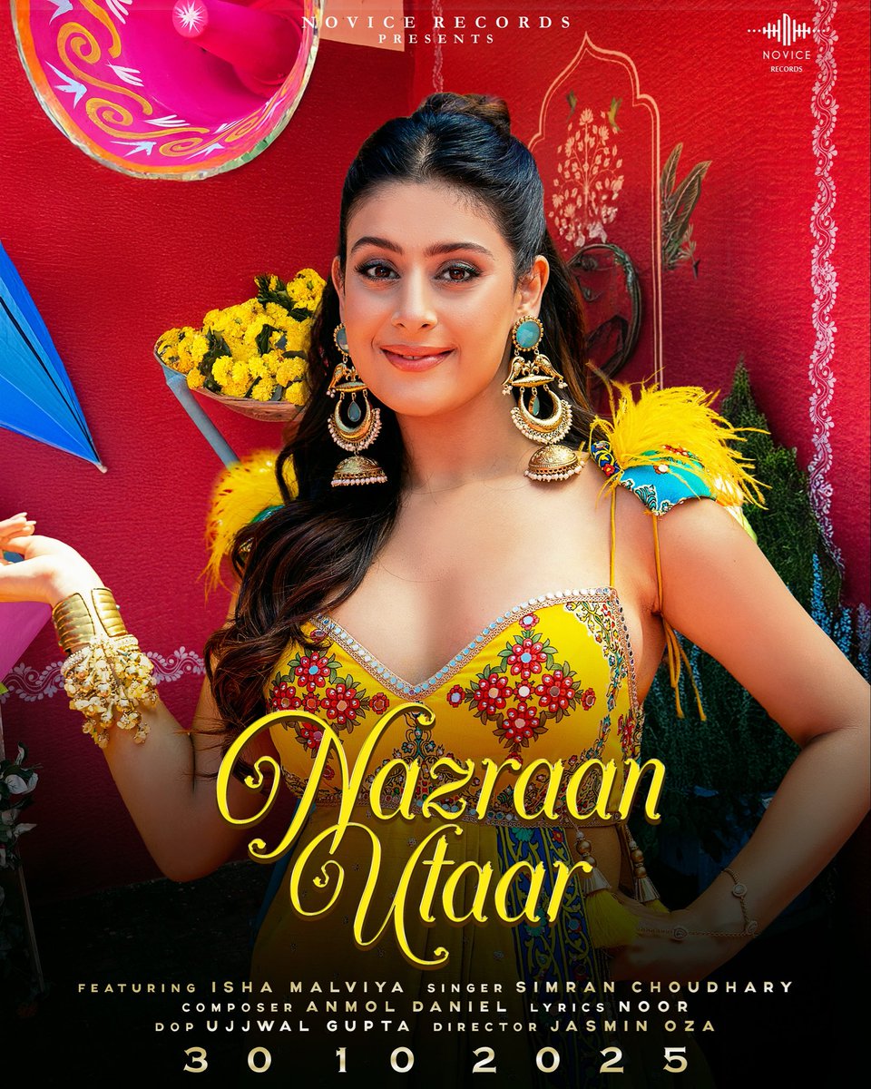 Novice_Records's tweet photo. ✨ 💃Glamour is calling you. Are you ready? 😉 Coz “Nazaraan Utaar” drops 30th Oct! 🔥Exclusively on @Novice_Records
#IshaMalviya #SimranChoudhary
#NazraanUtaar #NoviceRecords
@TheIshaMalviya @SimranCOfficial @anmoldaniel5 @haideralionline @virginmusic @amitkridey https://t.co/yJuoouT6Ym