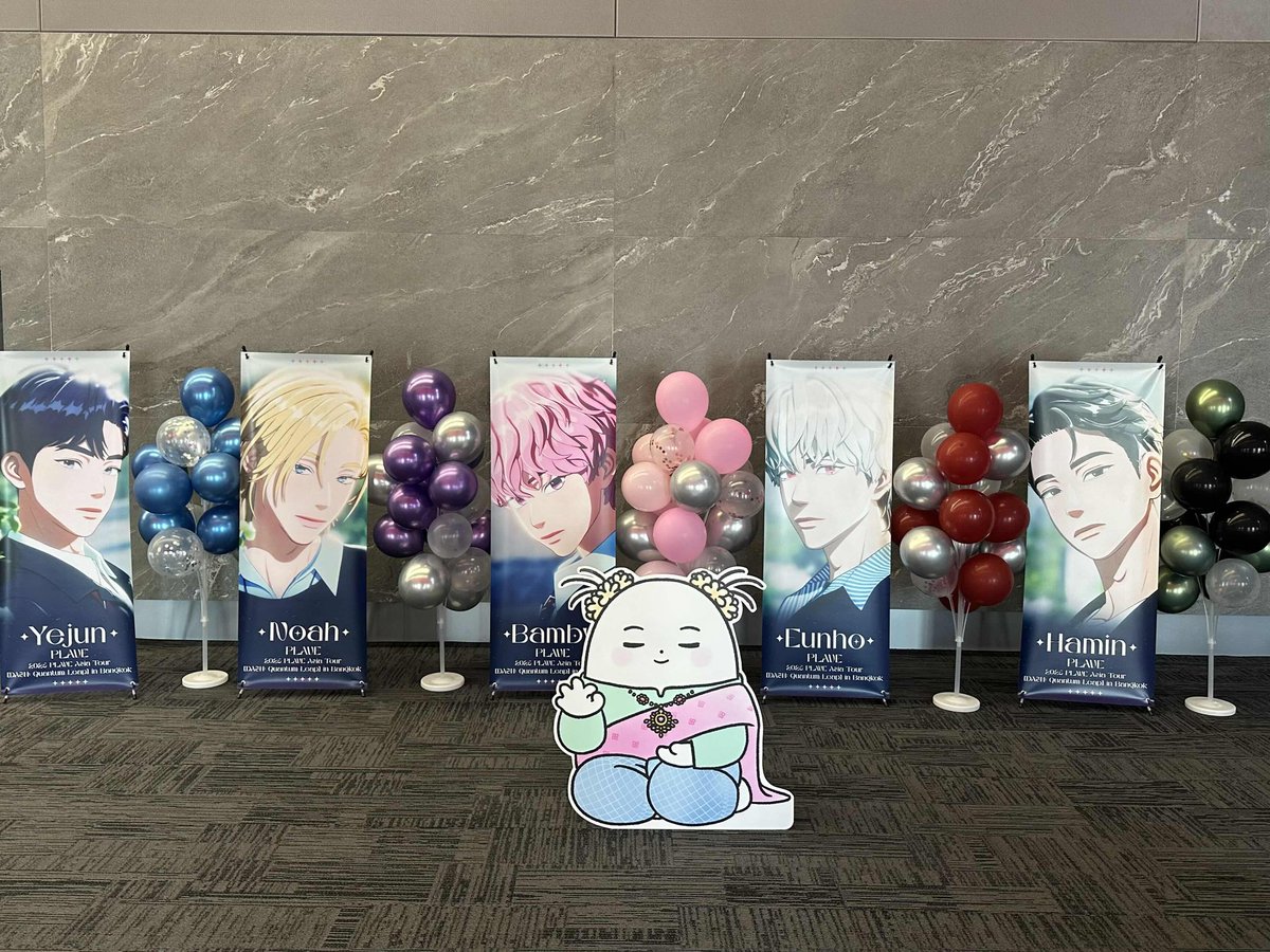 plaveguide_th's tweet photo. 6. X -Stands of all 5 PLAVE members และ Vinyl Encouragement สำหรับแฟนโซน( Fanzone) https://t.co/pxA9I9ltTj