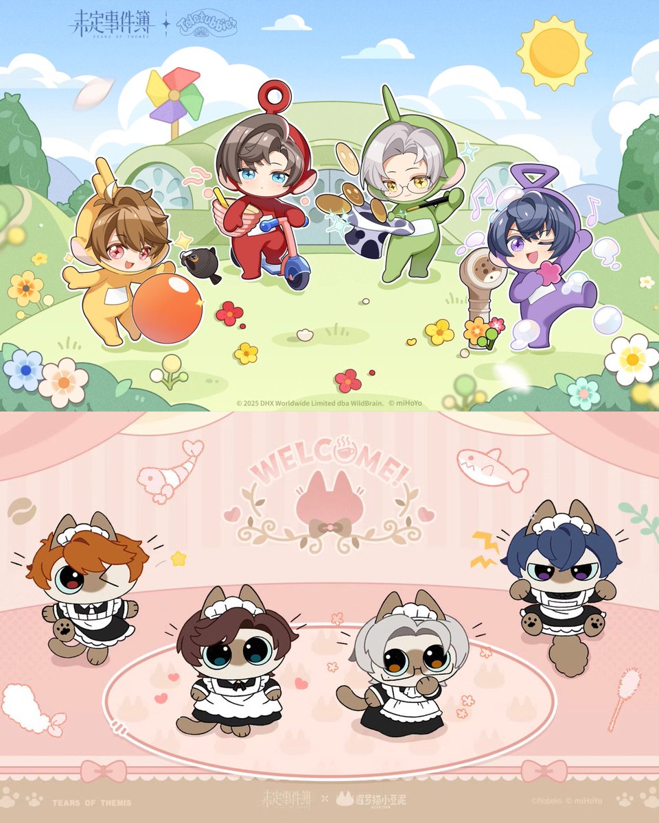meriixxn's tweet photo. Tears of Themis x Teletubbies
Tears of Themis x Azukisan

I love how Tears of Themis always done collaboration with care. It's well studied and it fits every character so well. 
I'm excited for what we might get next
😍💛❤️💚💜 https://t.co/tUQwe0fNEH