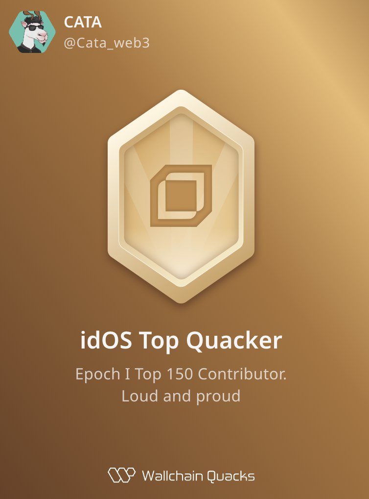 Cata_web3's tweet image. There’s a subtle detail in how idOS handles encryption that makes me trust it more than 90% of Web3 apps I’ve used.
Instead of storing data in plaintext or relying on some shared backend, you decrypt your own data locally and re encrypt it for each specific recipient. 
The…