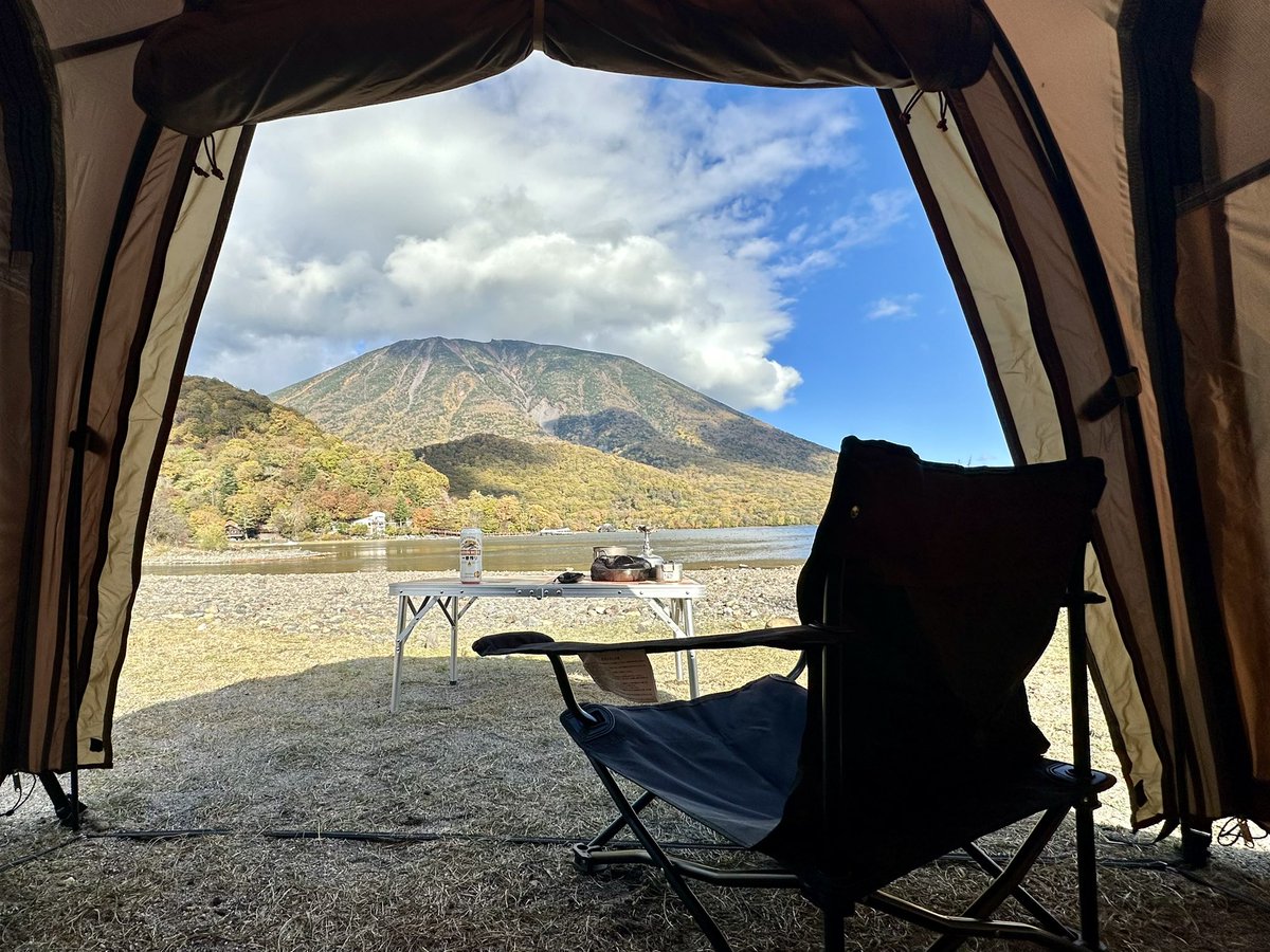 DoubleSlashLab's tweet image. 今日の寝床はこちら✨テントは一年振りの出番となったOgawaのステイシーフォルダです⛺️