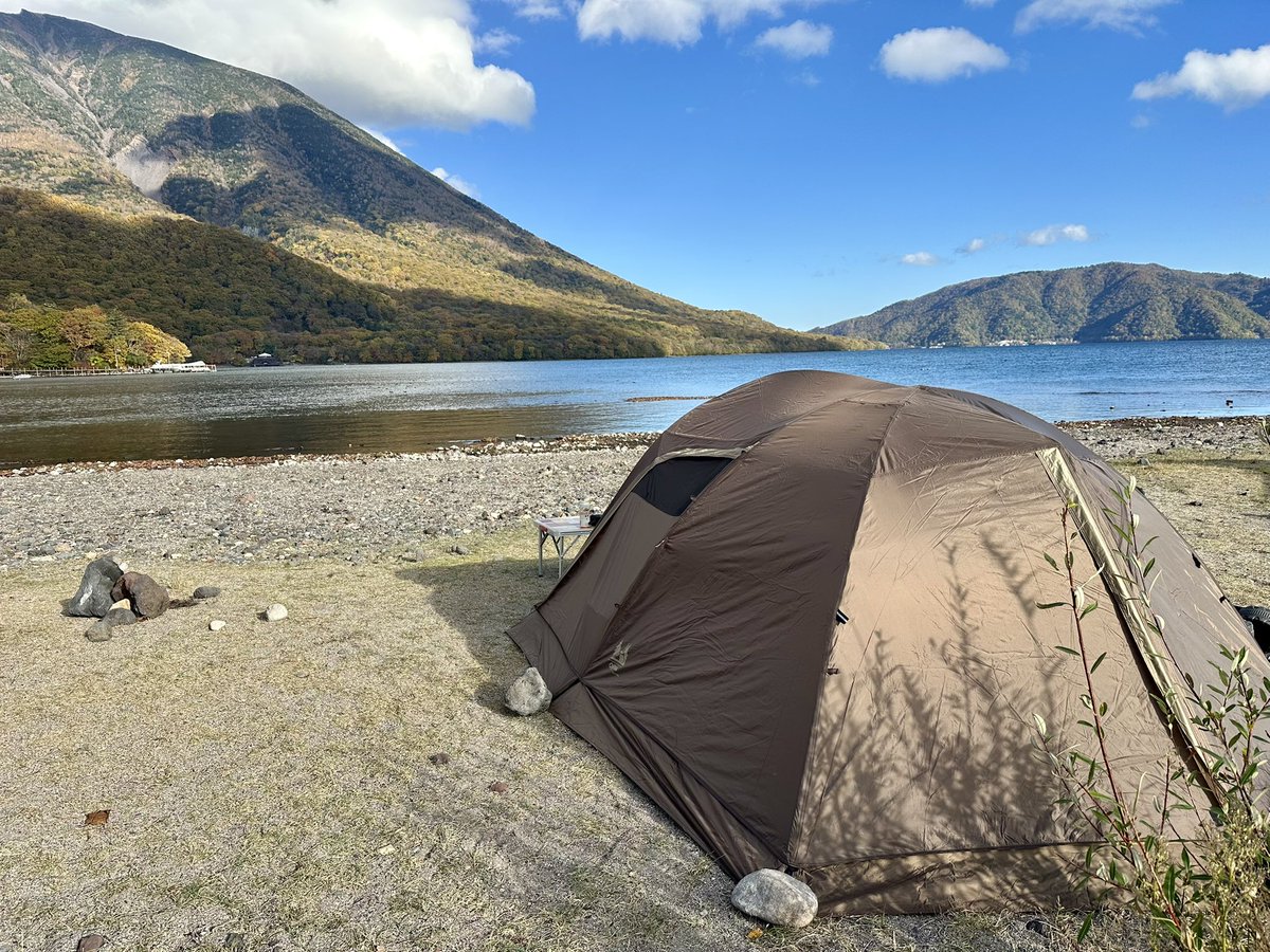 DoubleSlashLab's tweet image. 今日の寝床はこちら✨テントは一年振りの出番となったOgawaのステイシーフォルダです⛺️